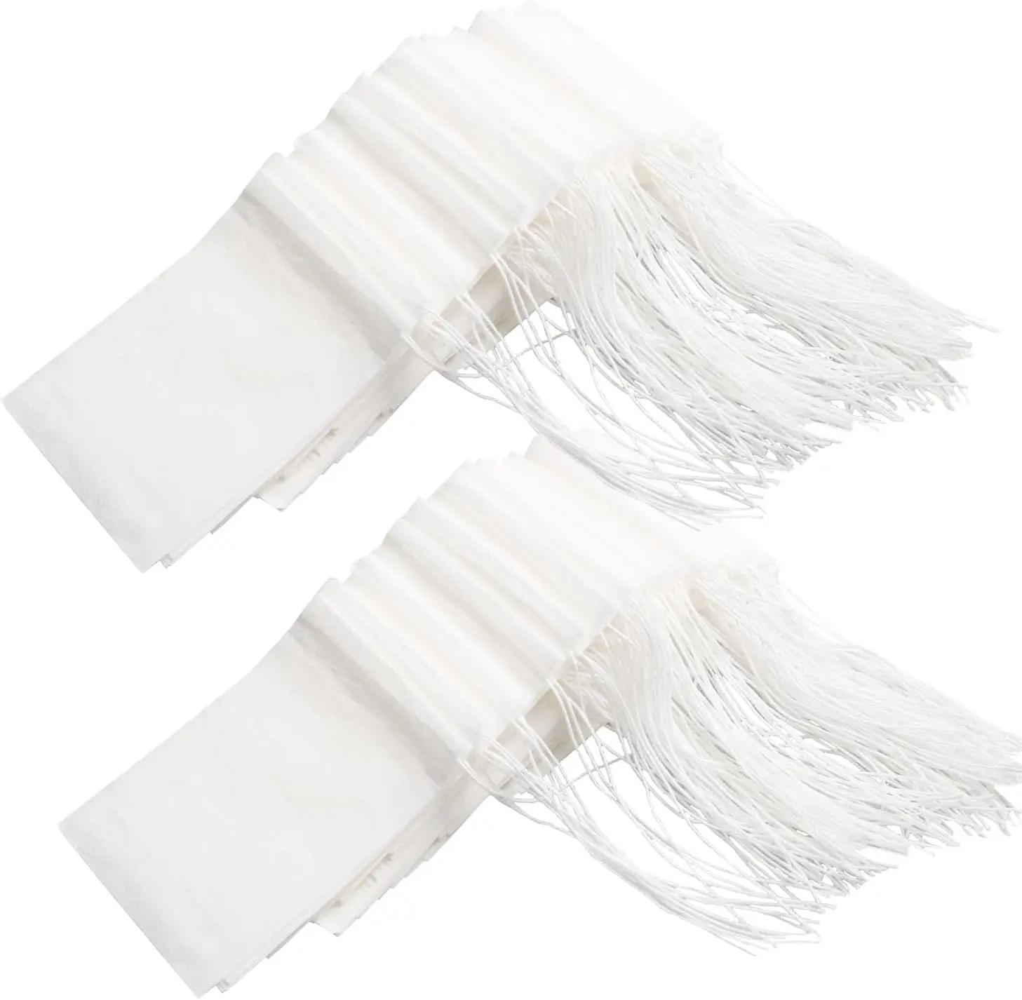 100pcs Wooden Permeable Mini Empty Drawstring Filter Bags, 1.97x2.76 Inch Unbleached Natural Wood Pulp Disposable Tea Infusers for Daily Use All Seasons Kitchen Tea-Making Tools, Modern, Small Capacity