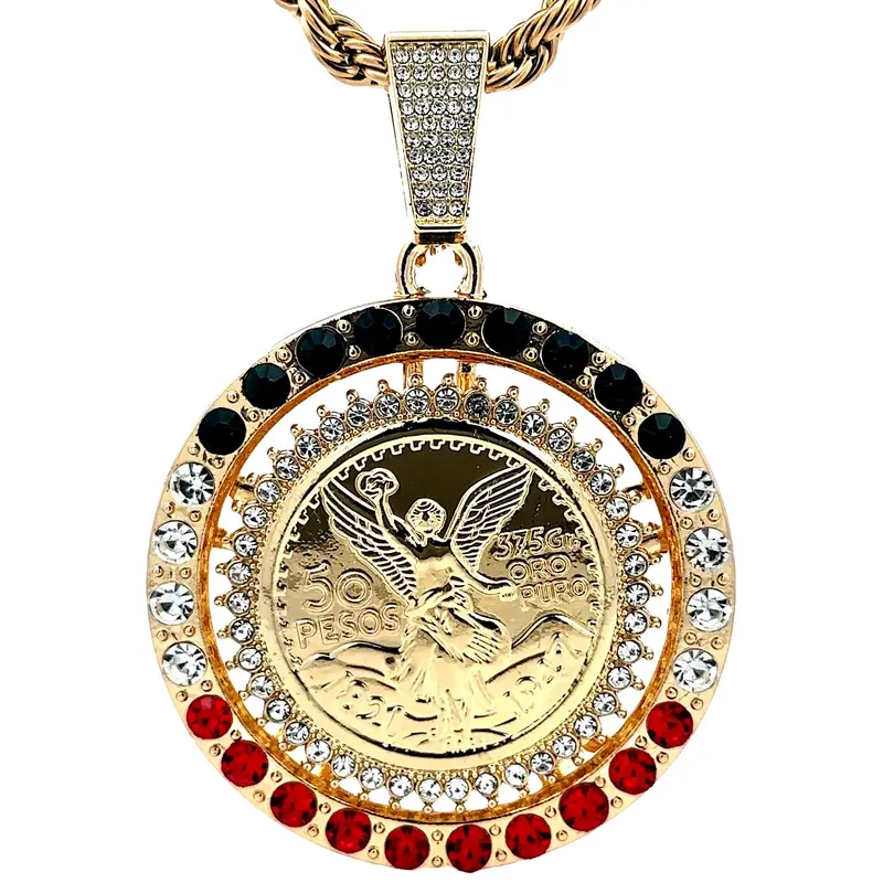 Spinning Centenario Mexican Colors with 26” Rope (24K Gold Filled)