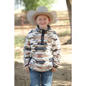 The Boys Cinch Cream Aztec Fleece Pullover