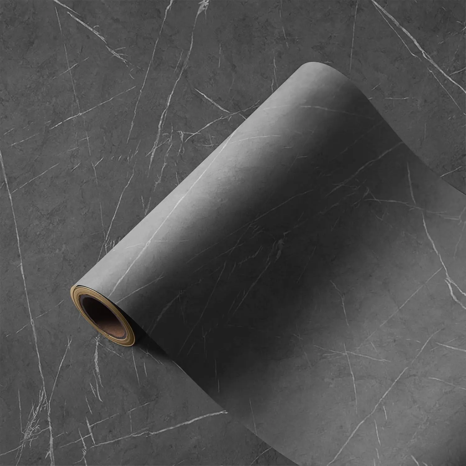 Marquina Charcoal Marble Contact Paper - Peel and Stick Wallpaper & Backsplash for Countertops & Furniture - Waterproof Self-Adhesive Vinyl Film - 15.7" x