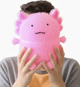 Jumbo Spiky Axolotl Sensory Squishy - Pink