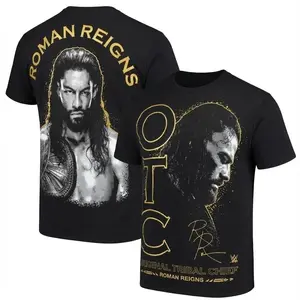 Roman Reigns All Over Print Shirt 3D Graphic Tribal Chief Merch Regular Fit Top HY4289