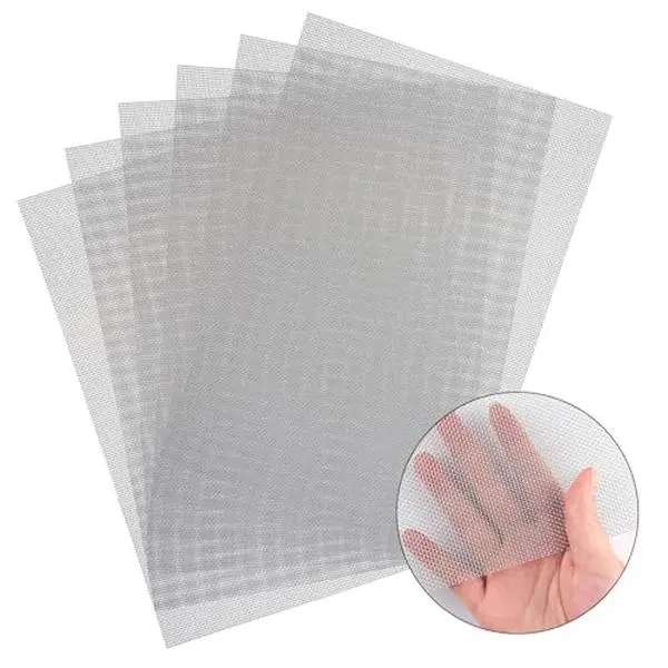 6-Pack 304 Stainless Steel Rectangular Wire Mesh Screen - 20 Mesh, 11.8x8.2 in, Corrosion-Res, Bendable, Cuttable, Sturdy, Ventilation Metal Screen for Fireplace, Garden, DIY Projects (Tools & Hardware, Window Hardware)