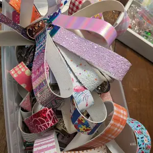 faux leather keychains