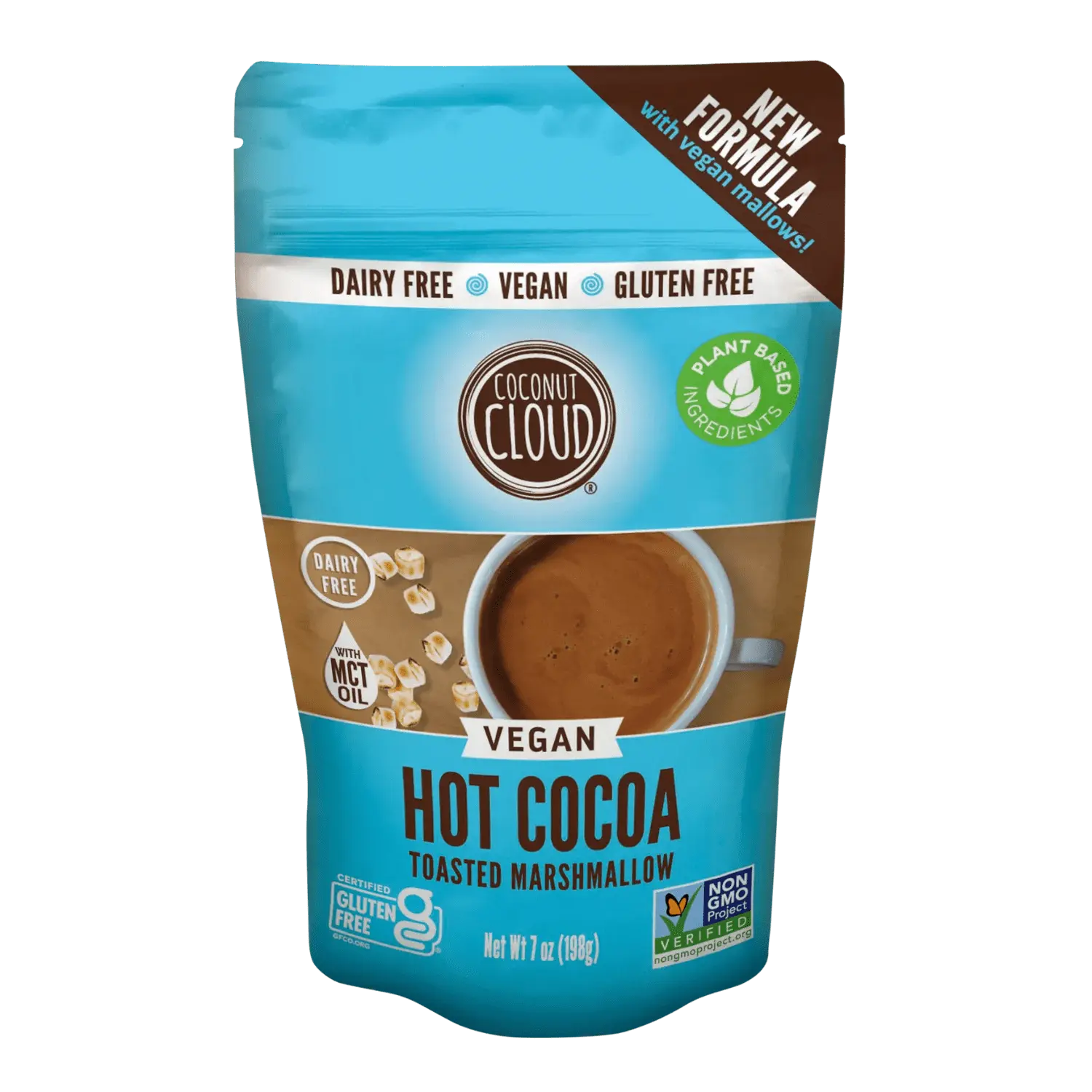 COCONUT CLOUD: Toasted Marshmallow Hot Cocoa - Instant Hot Cocoa Mix w/ Marshmallows - DAIRY-FREE | VEGAN | GLUTEN-FREE | SOY-FREE | NON-GMO Beverage