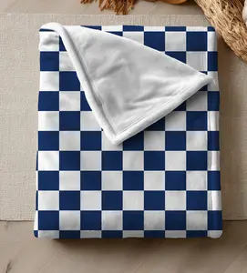 Classic Checkered Microfiber Baby Blanket