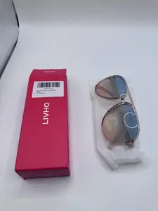 NEW LIVHO NIB Retro Aviator Gradient Lens Sunglasses Bag Cleaner
