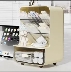 1pc, A Desktop Organizer With A Drawer, A Multi -Function Pencil Shelf, A Desk, A School, An Office, A Dormitory, A Multi -Compartment Organizer, A Makeup Organization, A Desktop Storage Box