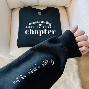 Breathe Darling Black Sweatshirt