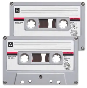 Light Grey Tape Cassette NFC Card