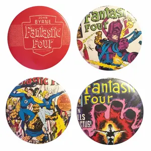 Zombie Becky's Buttons - Fantastic Four 4 Button (Pin) Bundle