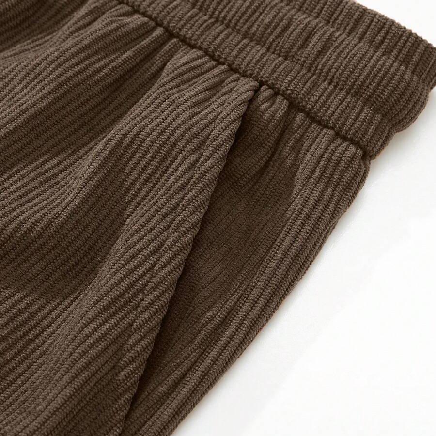 Men’s corduroy casual pants, loose straight cut, versatile new arrival for spring, summer, and autumn