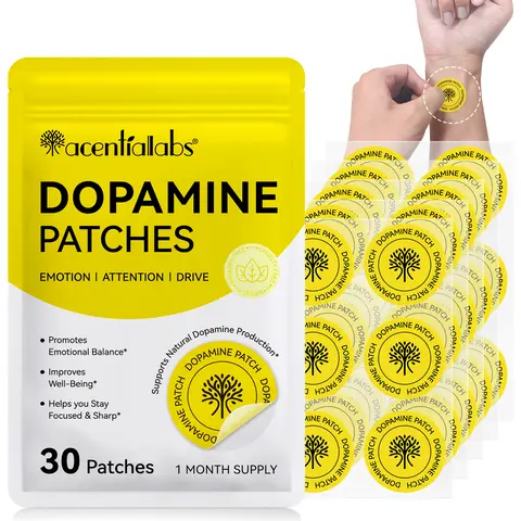 Dopamine Patch Set, Emotion Balance, Focus & Drive Booster Patches, Wearable Mood Health Solution, Convenient Use, Suitable for All, 30-60 Pieces Per Bag, Emotional Balance, Pack