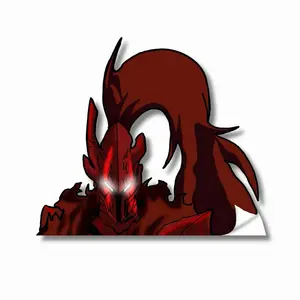 Igris Peeker 4.5" by Sugoi Street Co. Vinyl Decal Inspired by Solo Leveling Hand Drawn Design Weatherproof Fade Resistant Anime Fan Gift