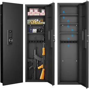 THOF,rapid access,pistol safe,2 ways to unlock,Passcode,key,Passwod Touch Panel In-Wall Safe,Hidden Wall Safe,Black and white,Avoid security risks