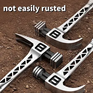 1 Multi-Functional Heavy-Duty Claw Hammer, Mainly Used for Claw Hammering, Professional Carpenter's Nail Puller, Non-Slip Handle Suitable for Woodworking, Construction, Car Repair, Camping