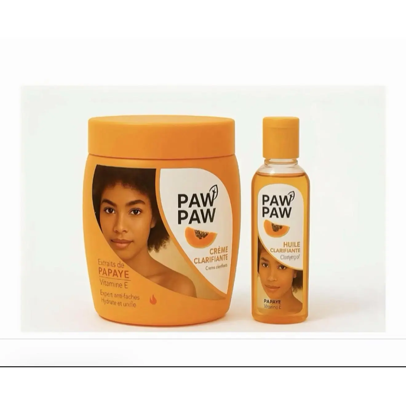 Pawpaw Skincare Kit - 2-Piece Set with Clarifying Cream & Oil, Papaya & Vitamin E, Ideal for Daily Use, $19.99