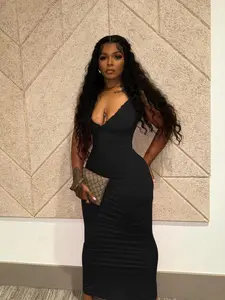 USBOUTIQUE CHIC Women's 2026 Spring Stretchy Long Slip Dress Casual Lounge Bodycon Maxi Dress Everyday Wear Formal Womenswear