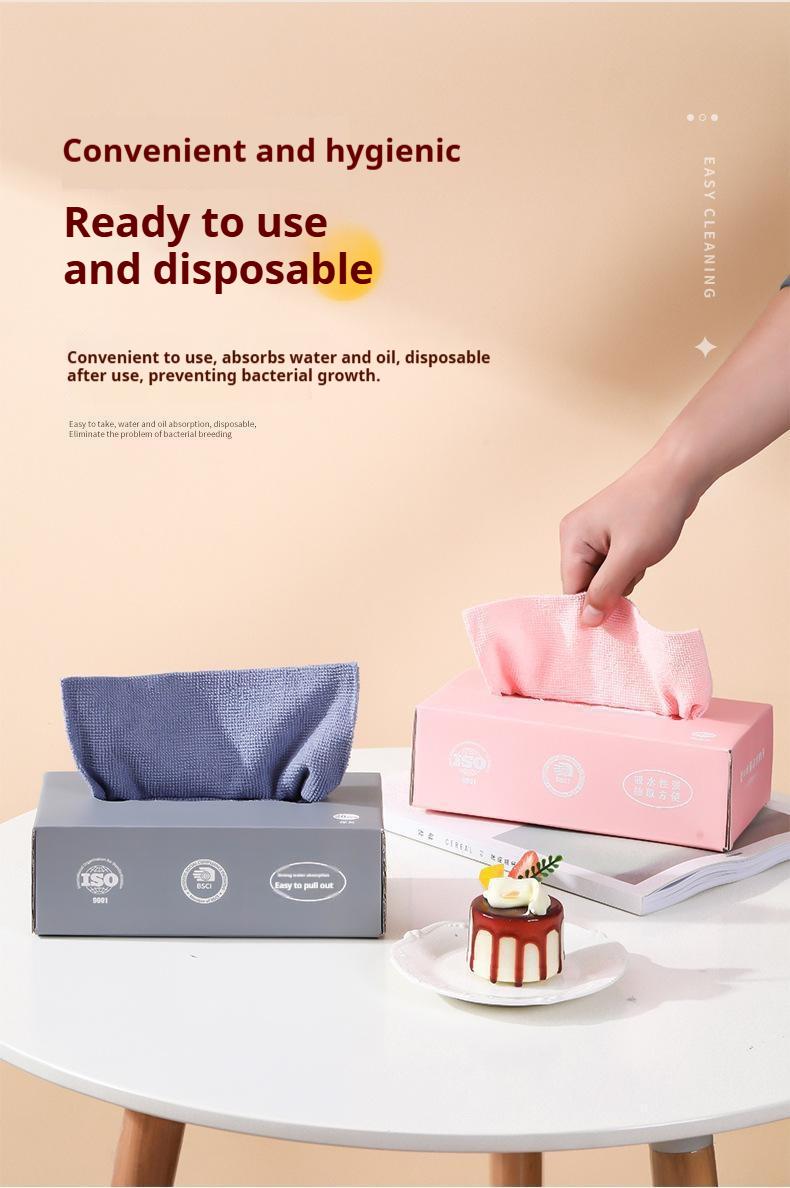 Boxed Cleaning Cloths (Pack of 20) — 7.9" x 7.9" Reusable Wipes for Keyboards & Computers — Edgeless, Overlocked Terry Fabric — Small Household & Kitchen Towels (Gray & Pink) — Microfiber Dishcloths