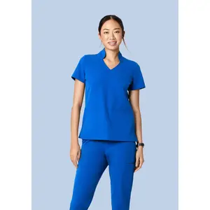 Multi Wear Collar Top Royal Blue