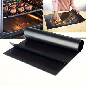 1-Piece Pack, Reusable Non-Stick Oven Mat - Heat-Resistant Baking Pad for Toasters, Gas/Electric Ovens, and Grills, Baking Supplies