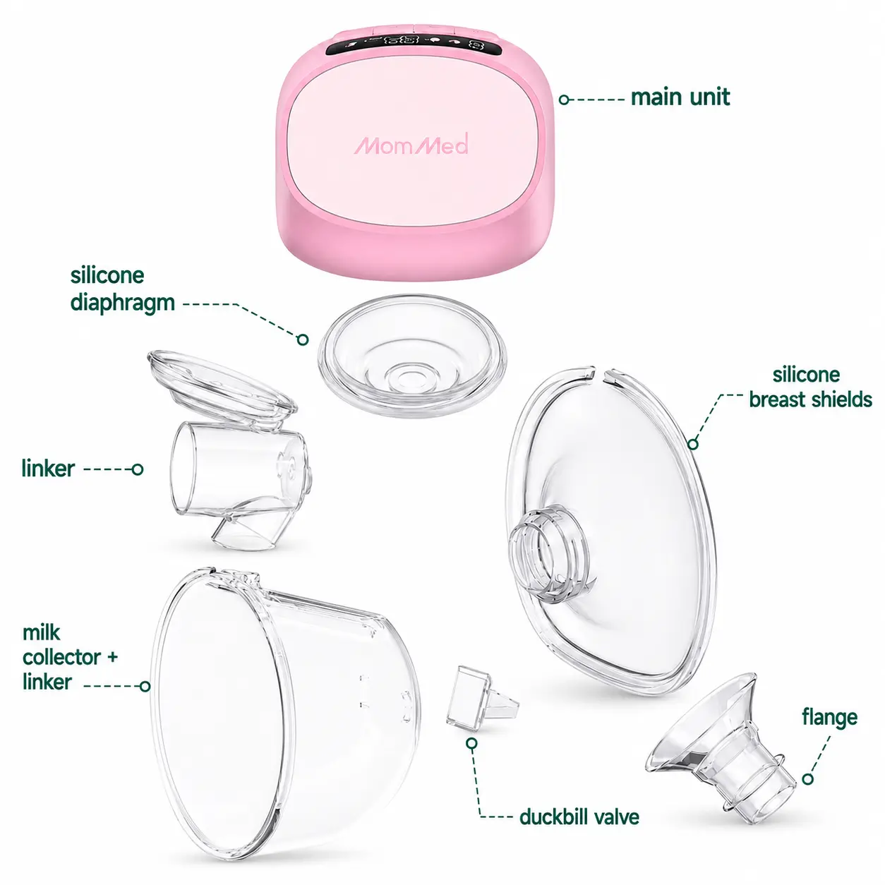MomMed S10 Pro Breast Pump Accessories
