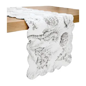 Fenwick Isle 14" x 51" Cotton Quilted Table Runner by Valerie