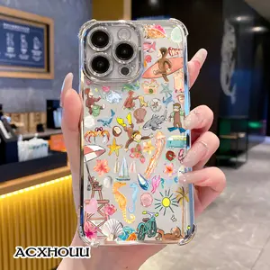 Trendy Case for iPhone11/12/13/14/15/16/promax George's Monkey collage Ultra Thin & Shockproof | Cute Pick for Girls