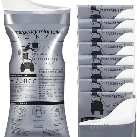 8/16/24 Pack Disposable Urine Bag, Men's/Women's Urine Bag, 700ml Emergency Portable Urine and Vomit Bag for Travelling, Camping, Traffic Jams, Pregnant Women and Children (Adults/Elderly).