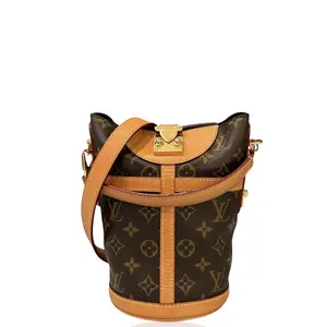 Pre-owned Louis Vuitton Leather travel bags Duffle Bag Monogram Brown (dh011026a2)