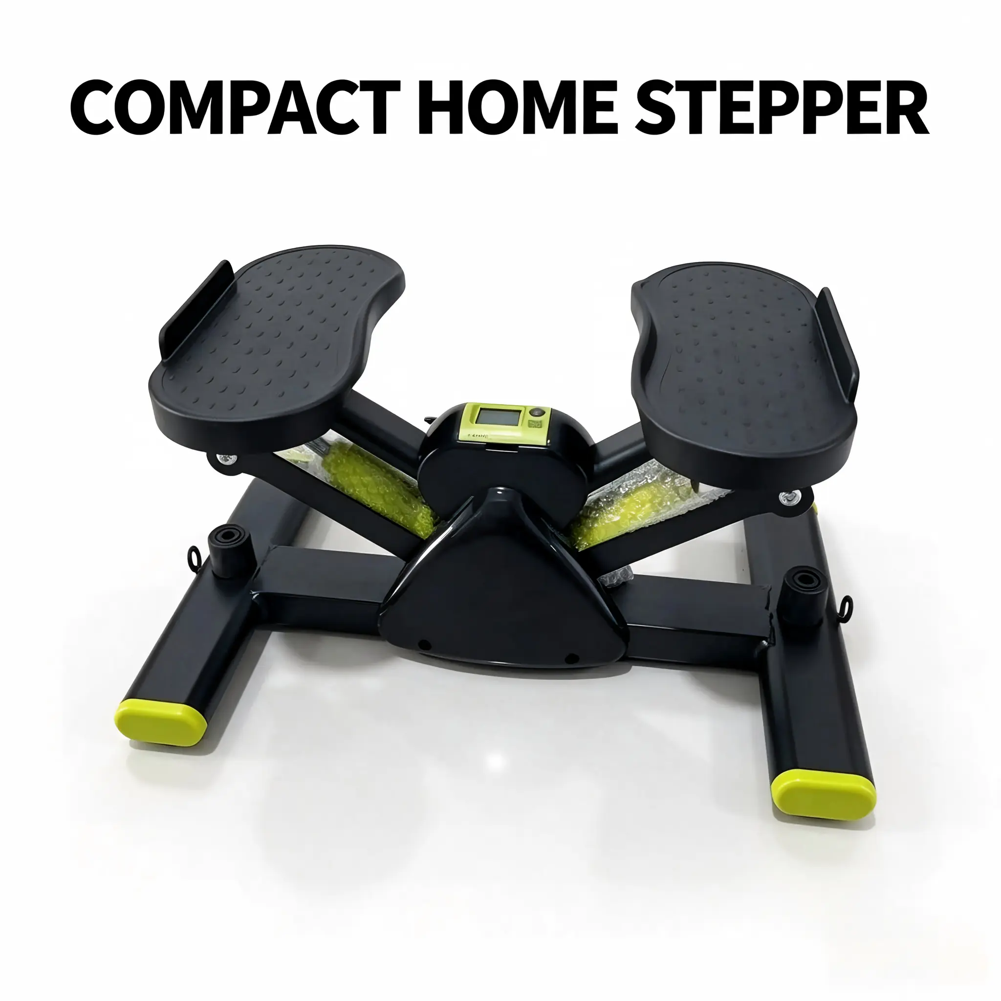 Mini Twist Stepper Exercise Machine, Solid Metal Silent Hydraulic Stepper with Non-Slip Pedals, Compact Fitness Stepper for Indoor Daily Leg & Glute Training