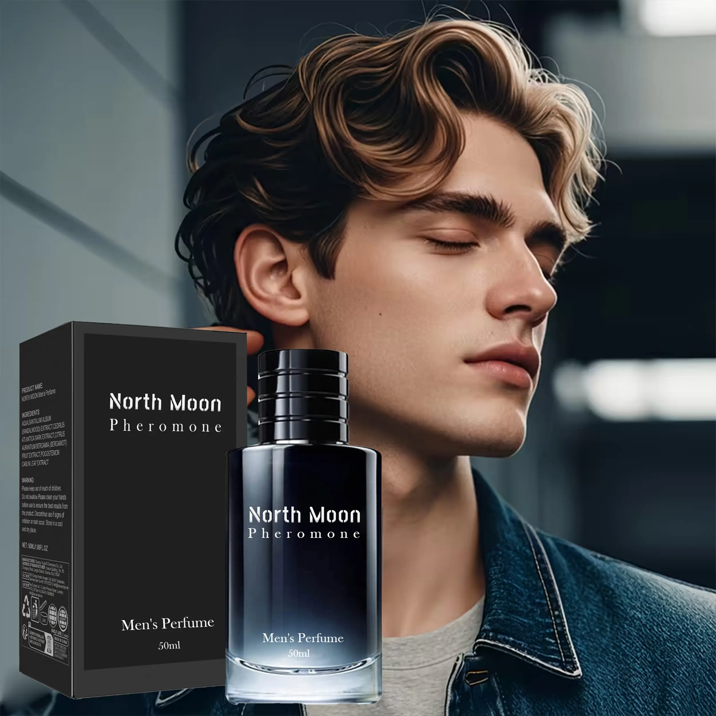 Pheromone Cologne for Men, Long-Lasting Eau de Toilette with a Seductive Woody Fragrance Blend of Bergamot, Cedar, and Musk, Refined Scents for Adults, Rich Scent, Cologne Fragrance Spray, Elegant Fragrance