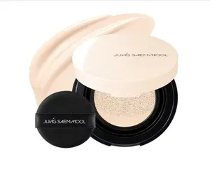 JUNG SAEM MOOL [ Mini ] Essential Skin Nuder Cushion Mini 10N Shell Cream 0.17 Fl Oz, Natural Radiant Finish Cushion Foundation with Buildable Coverage, Lightweight Texture, Korean Foundation Makeup