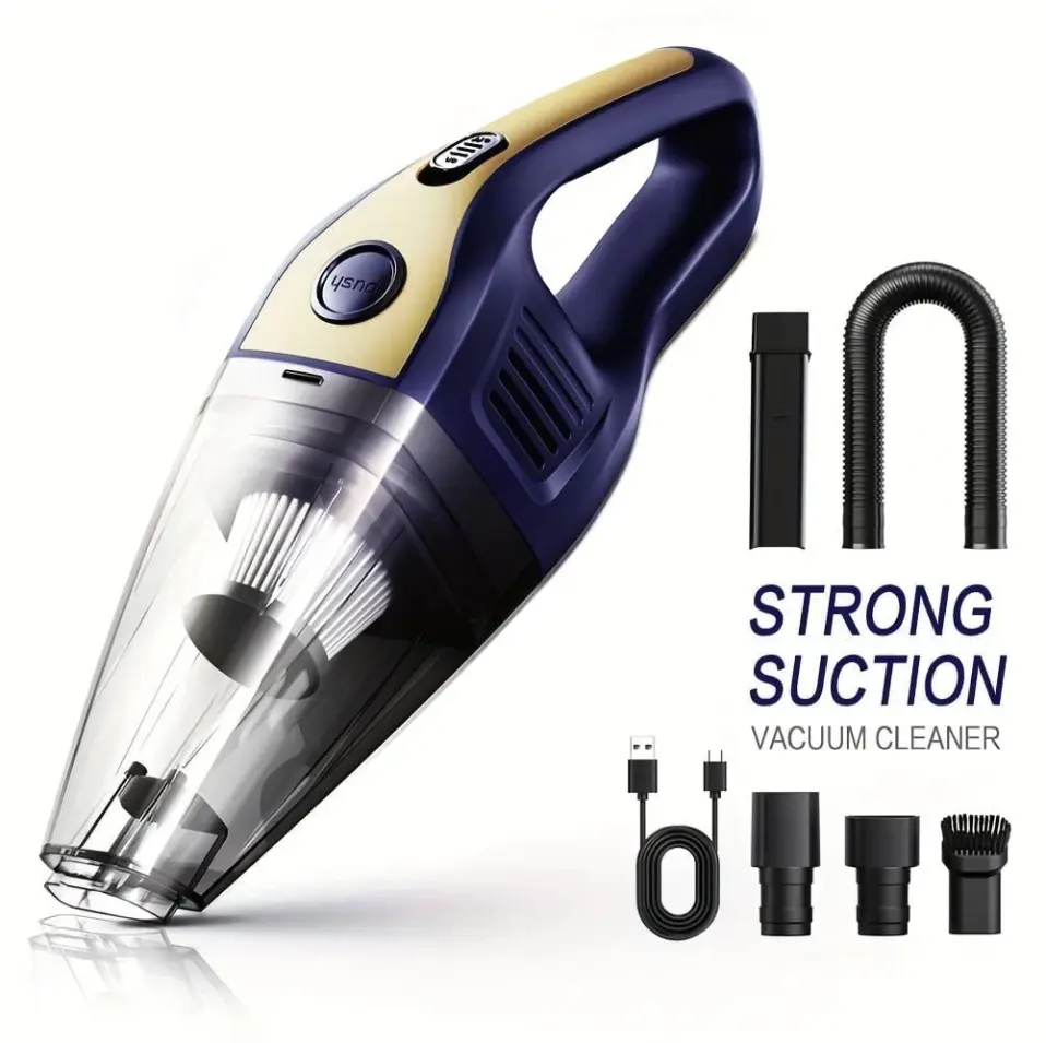 Wireless Handheld Car Vacuum Cleaner USB Rechargeable Powerful Suction Portable
