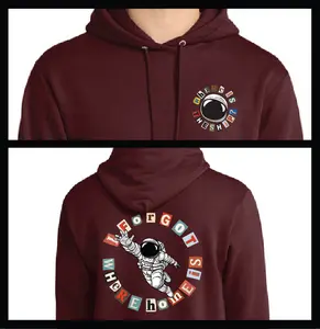 LOST IN SPACE Mid-weight Unisex Cotton/Poly Blend Hoodie