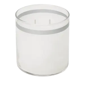 GloLite Unscented White Jar Candle