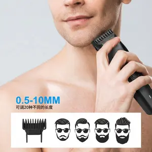 Men's Professional Electric Shaver, Wireless Beard Trimmer Set, Includes Short Beard Styler, Type-C Charging, Precision Grooming Tool