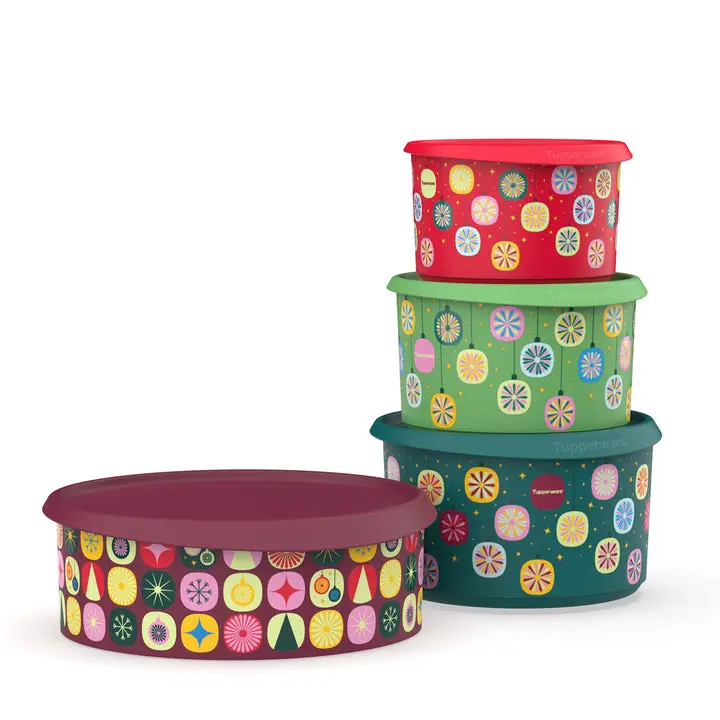 Tupperware Holiday Canister Get It All Set | Printed