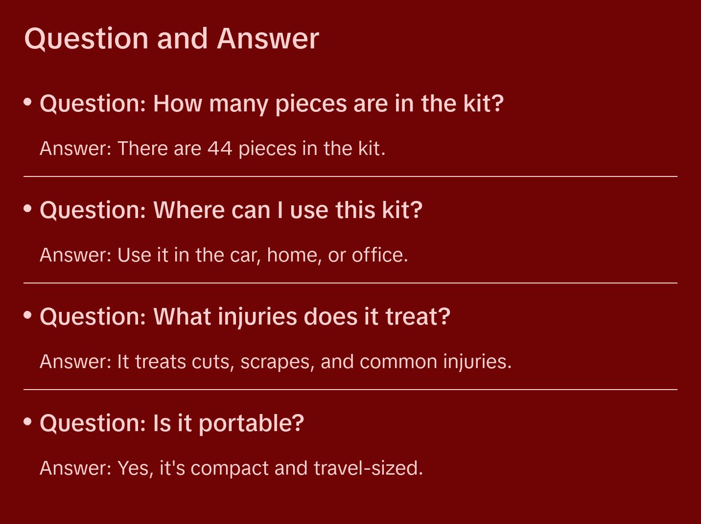 Mini First Aid Kit | Travel Size | Perfect for On The Go