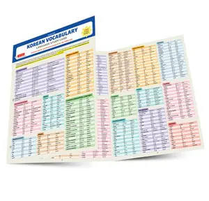 Korean Vocabulary Language Study Card: Essential Words and Phrases Required for the Topik Test (Includes Online Audio) -- Kim, Poster