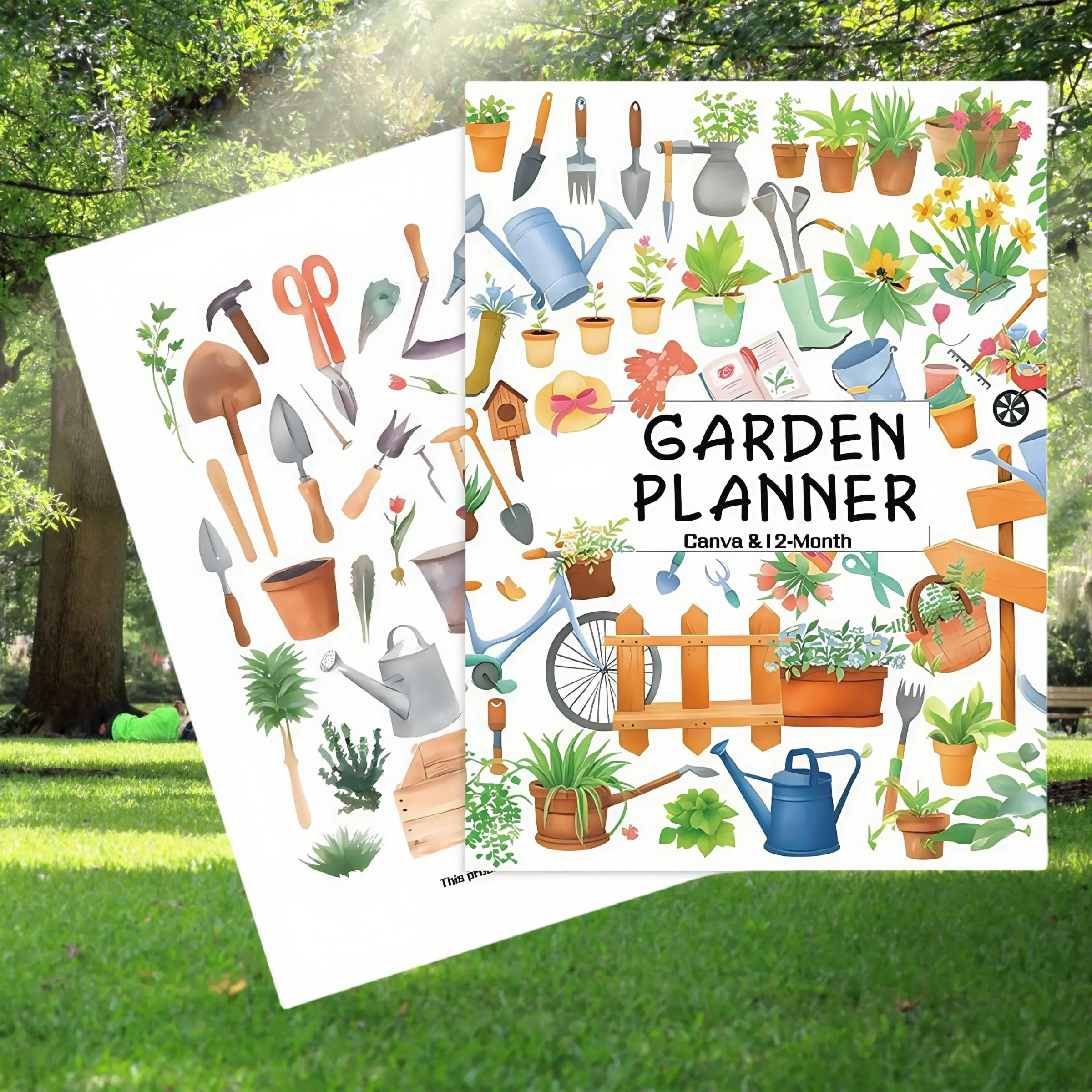 Garden Planner, 2/5pcs Garden Planner Notebook, Plant Care Watering Time Plan Notebook, Record Garden Building, Trimming, Care Plan Notebook