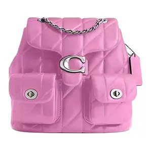 COACH Tabby 22 Backpack in Nappa Leather for Women, Small Size, Magenta Color