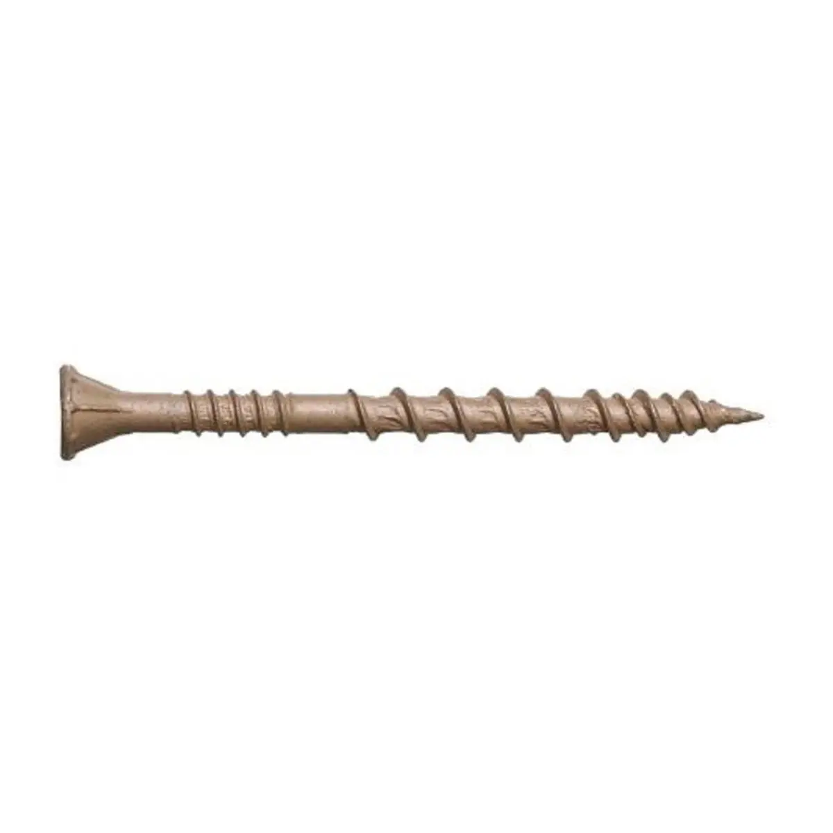 Simpson Strong-Tie Ace Hardware Quick Drive Deck Screws - No.10 x 3 in. Coated Steel, Flat Head, Square Drive, Variable Thread, Indoor/Outdoor Use, Driver Bit Included, 1000 Pack