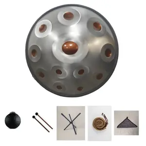 Golden Eye Handpan Drum 440HZ, Premium Steel Drum, Sounds Clean Clear Ethereal, A Great Gift for your Family&Friend