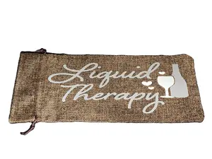 Liquid Therapy Wine Gift Bag - Simple Design for Wine Lovers - Ideal for Gift Giving