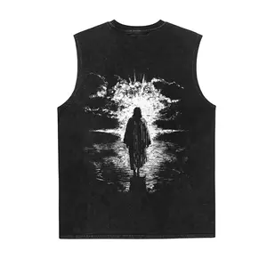 Christianity Vintage Tank 90s Graphic Sleeveless Tank Tops Men Vest Streetwear Outfits Men Vacation Outfits Sleeveless Shirt