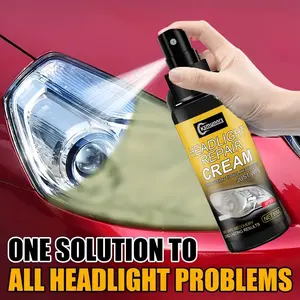 Headlight Repair Spray, Removes Oxidation, Scratches, Fog, Smog, Brightens Instantly, Non-Toxic, Prevents Yellowing, Effective Renovation Solution