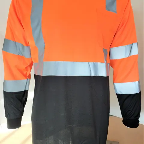 FX Class 3 High Visibilty Orange long sleeve safety shirt
