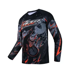 Cycling t-shirt downhill jersey bike mtb Team jersey Bicycle   Motocross clothes enduro Motorcycle sportswear quick-dry clothing offroad jersey
