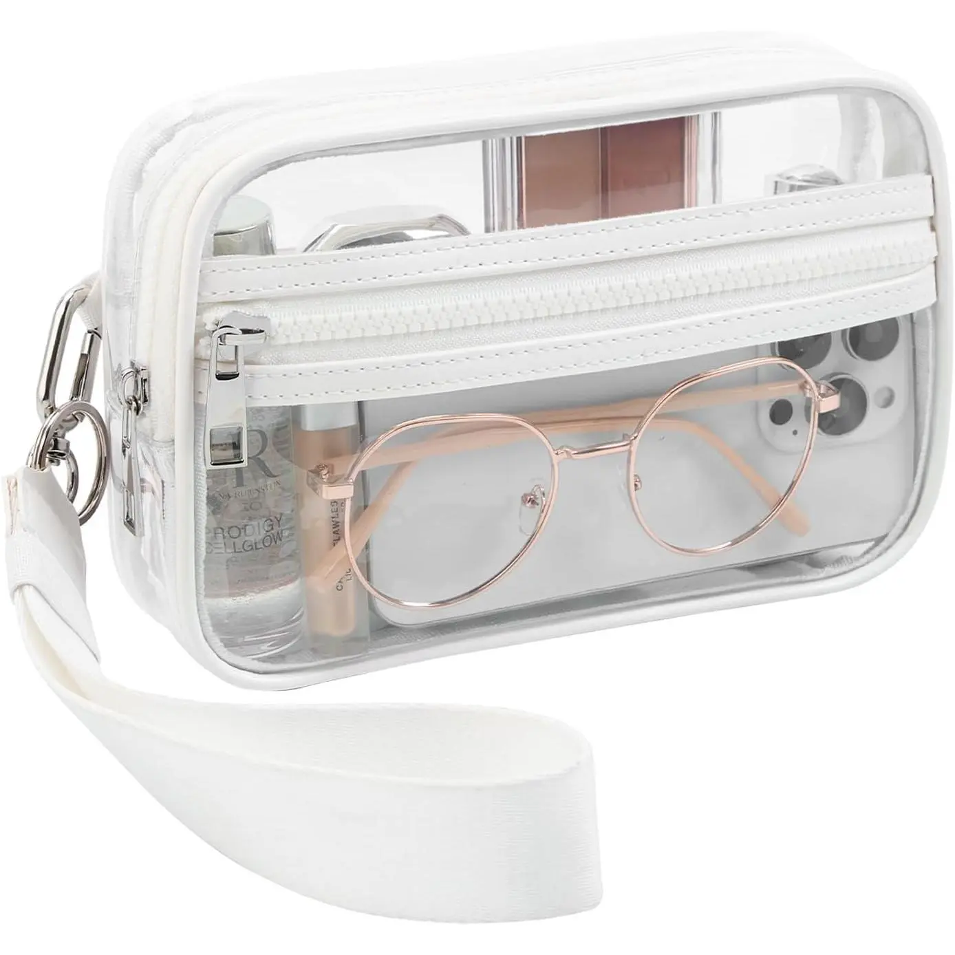 Clear Wristlet Stadium Approved Clear Bag Wallet Transparent Purse for Concerts  Events